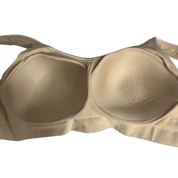 Bali Comfort Revolution Full Coverage Bra XL Beige 3488 Wireless Everyday - Picture 3 of 6